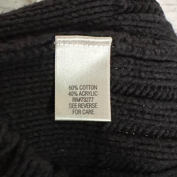 Croft & Barrow Black Button Up Sweater Cardigan, Large, Pre-Owned - Picture 4 of 5
